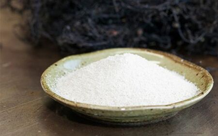 海人の藻塩　スタンドパック（100g）×2パック 5000円 塩 しお 藻塩 も塩 旨味 まろやか 海藻 ホンダワラ チャック付き パック ミネラル 天ぷら 野菜 肉 焼肉 豆腐 家庭用 贈答用 贈答