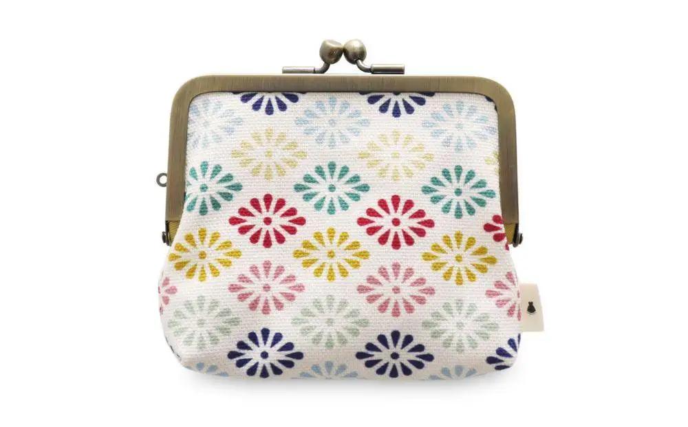 【高島屋選定品】〈AYANOKOJI〉平親子がま口財布(京都菊菱 白)| がま口専門店 雑貨 人気ブランド