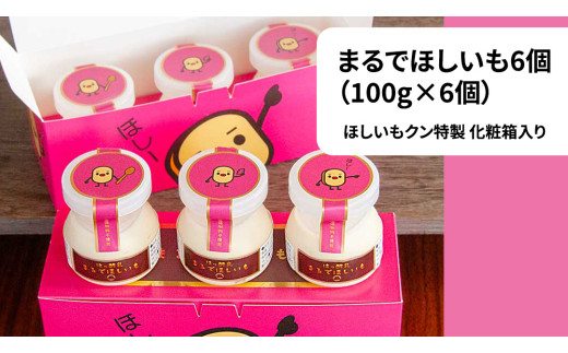 筑波ハム 『 まるでほしいも 』合計6個 ほしいもクン特製 化粧箱入り （100g×3個入り ×2箱） ( 茨城県共通返礼品 ) ヨーグルト 干し芋 干しいも ほし芋 紅はるか デザート お土産 手土産