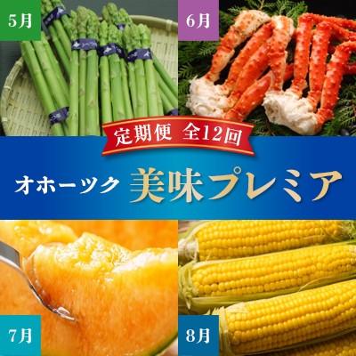 ふるさと納税 網走市 【発送月固定定期便】オホーツク美味プレミア【いくら、タラバガニ、とうもろこし等】全12回 |  | 02