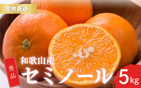 【先行予約】秀品 セミノール 和歌山 有田 M～3Lサイズ 大きさお任せ 5kg【4月下旬～5月下旬頃に順次発送予定】/ みかん フルーツ 果物 くだもの 蜜柑 柑橘【ktn016A】