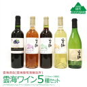 【ふるさと納税】雲海葡萄酒醸造所 ワインセット5種 国産100％ 赤 白 飲み比べ （02-107）