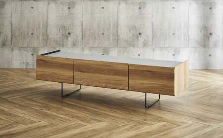 150 TVボード ダブル (ナチュラル・ブラウン) テレビ台 棚 インテリア