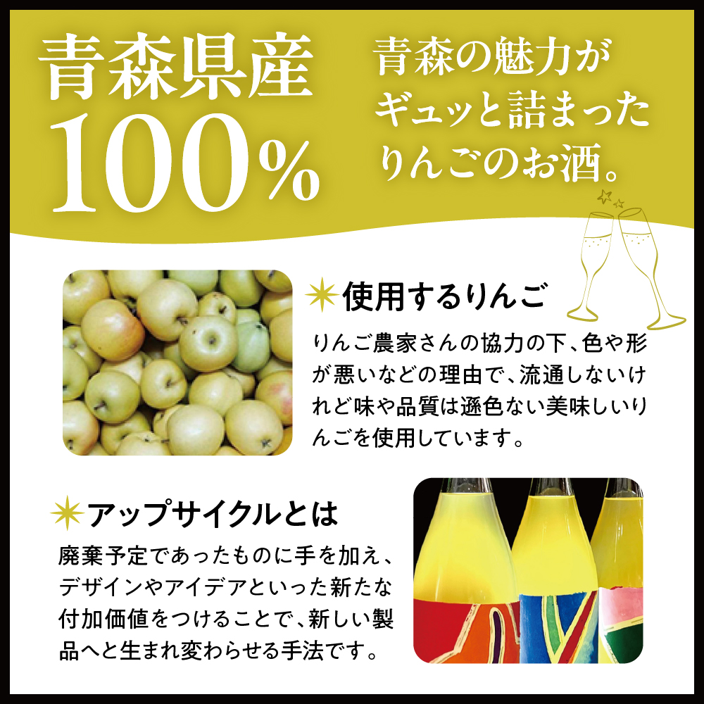 シードル 青森 辛口 9％ 750ml×1本（化粧箱付） りんご NEP*ART CIDRE 【 りんごシードル 辛口シードル 果実酒 五所川原 ねぶた ねぷた アート アップサイクル 洋酒 酒 アー