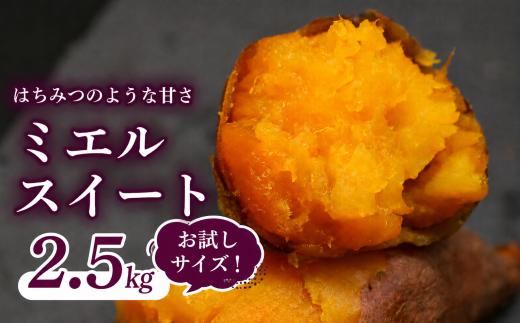 【先行予約】(2026年10月末～発送予定) ミエルスイート 2.5キロ | さつまいも 芋 おやつ スイーツ いも天 焼き芋 焼いも 焼芋 やきいも お試し おためし 食べきり 少量 高知県 南国市