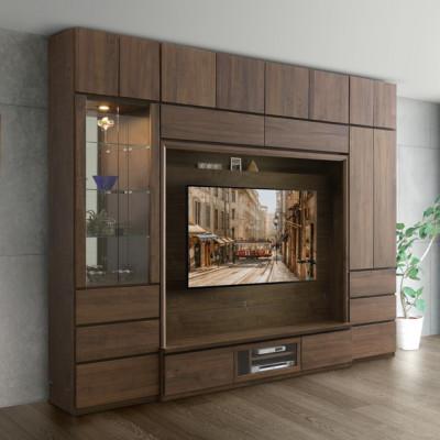 ふるさと納税 大川市 テラ　160テレビボード 壁掛けテレビアーム付 ウォールナット |  | 01