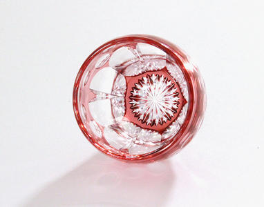 江戸切子 冷酒杯 伝統工芸士作〈桜〉カガミクリスタル | 江戸切子 グラス 茨城県 龍ケ崎市