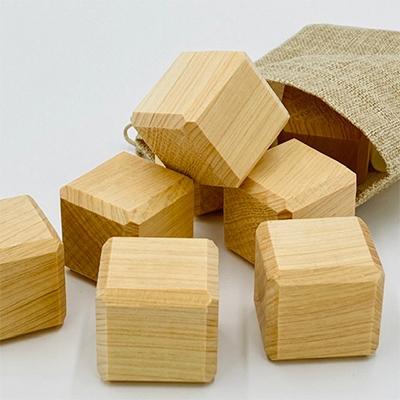 ふるさと納税 毛呂山町 優良ブランド木材　西川材の【ヒノキブロック】8個入り