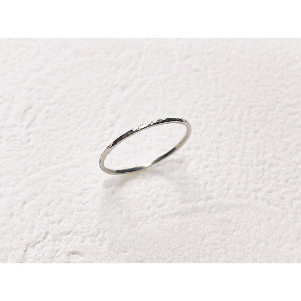 【ふるさと納税】プラチナ 丸つち目 極細リング（ハンドメイド）【サイズ：1号～12号】 | アクセ ファッション 人気 おすすめ 送料無料