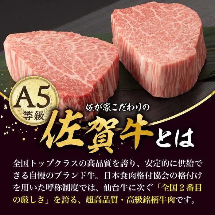 【3回定期便】 佐賀牛ヒレセット（シャトーブリアン・ヒレサイコロステーキ） [UBH042]