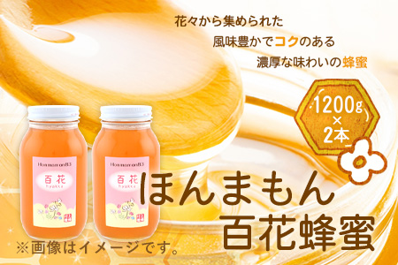 ほんまもん百花蜂蜜 1200g×2本 計2400g 村上養蜂《90日以内に出荷予定(土日祝除く)》和歌山県 紀の川市