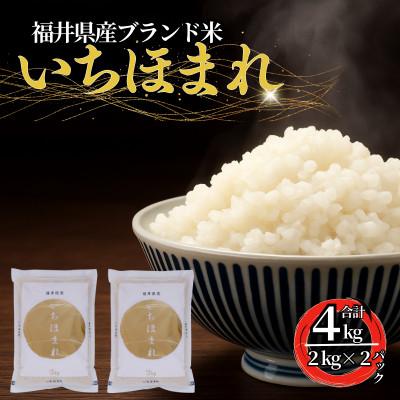 ふるさと納税 小浜市 福井県産いちほまれ　精米　2kg×2袋(合計4kg)福井県生まれのブランド米