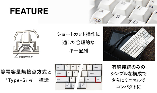 HHKB Professional Classic Type-S 英語配列／雪｜家電 キーボード パソコン PC 静電容量無接点 国産 国内製造 PFU HHKB