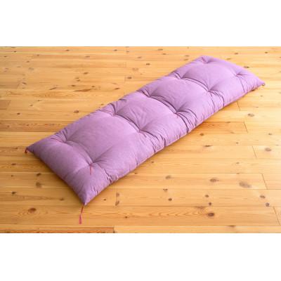 ふるさと納税 天理市 紬ローズパープル3人掛け用ごろ寝座布団
