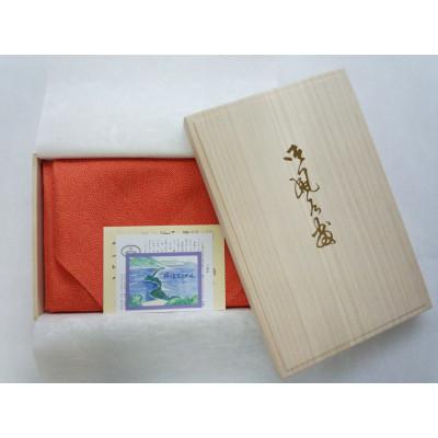 ふるさと納税 与謝野町 友禅風呂敷 鮫小紋(朱/山吹) 1枚 |  | 01