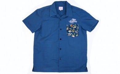 GONZO SURF ハワイアンオープンカラーシャツ オーシャンブルー　サイズM