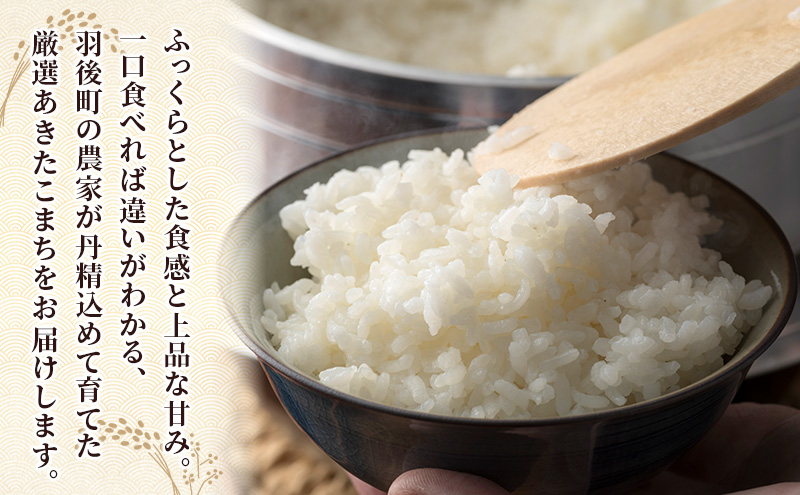 新米 先行予約［令和8年産］定期便 秋田県産 あきたこまち 15kg (5kg×3袋) 全6回 毎月お届け 羽後町産 [藤原商店]【米 お米 白米 精米 あきたこまち アキタコマチ 美味しい 秋田 羽