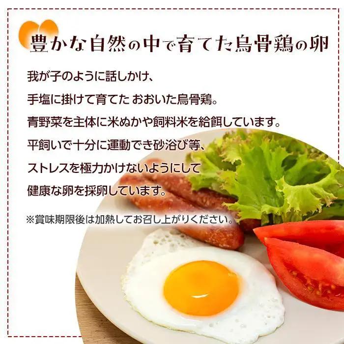 大分うこっけい卵　生食用12個（6個×2パック）＜お試しサイズ／使い切りにぴったり！＞ | 卵 烏骨鶏
