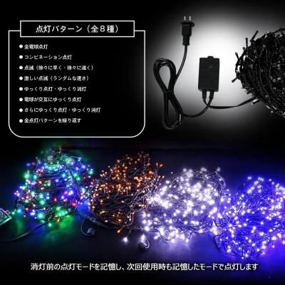 ふるさと納税 貝塚市 LEDイルミネーション 30m 500球 8パターン点灯 連結可能 (ホワイト) N-LD55-W |  | 03