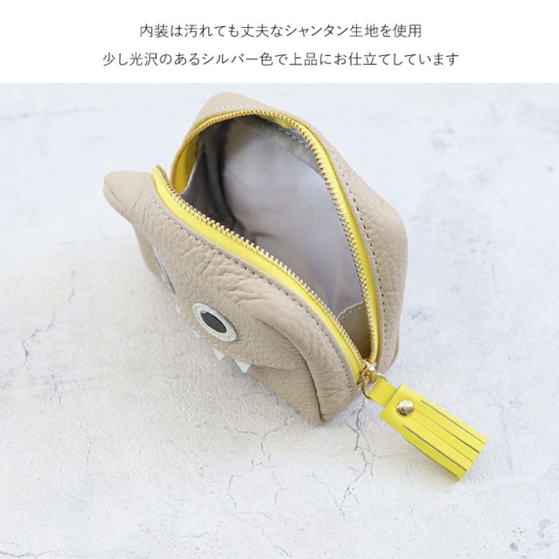 【通しマチ/モンスターポーチSMALL/全20色】毎日の相棒♪定番/通しマチ仕様のふっくらモンスターマルチポーチ レディース 化粧ポーチ コスメ ミニ マルチ 小さめ プレゼント コンパクト スリム