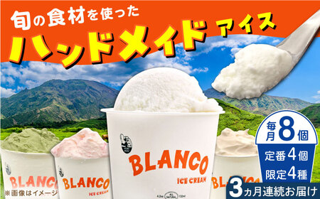 【全3回定期便】ハンドメイドアイスクリーム 6種 8個セット アイスクリーム アイスクリーム アイスクリーム アイスクリーム アイスクリーム [YCM006]