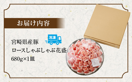 宮崎県産豚 花盛しゃぶしゃぶ1皿（ロース） 豚 しゃぶしゃぶ ロース