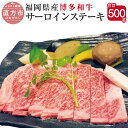 【ふるさと納税】博多和牛 サーロインステーキ 合計500g 250g×2枚 福岡県産 九州産 国産 和牛 牛肉 肉 冷凍 福岡県 直方市 送料無料