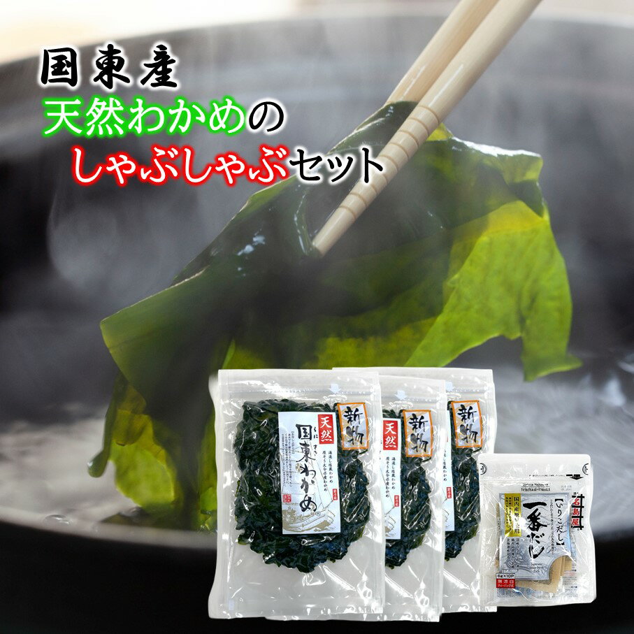 【ふるさと納税】わかめ しゃぶしゃぶ セット 国東 天然 湯通し 塩蔵 出汁 パック ワカメ 海藻 小分け 便利