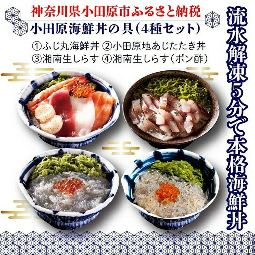 【ふるさと納税】小田原海鮮丼の具（4種セット） | 惣菜 海鮮 神奈川県 小田原市