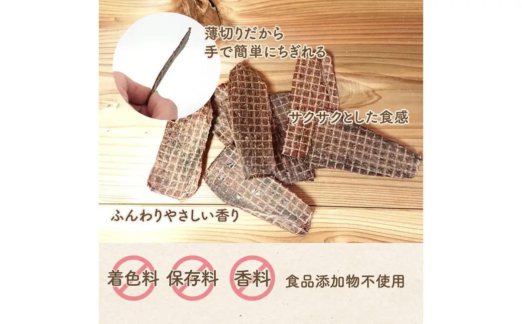特上鹿肉の薄切りジャーキー 50g / 鹿肉 ジャーキー 薄切り 無添加 おやつ 小型犬 中型犬 大型犬 シニア 高タンパク 低カロリー 低アレルゲン 鉄分 DHA サクサク 軽い食感 手で割れる 高