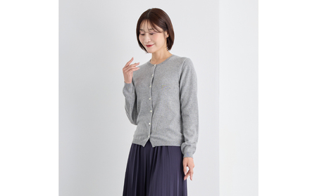 ベビーカシミヤ　カーディガン　レディース　Mサイズ　【グレー】 【178006-1】 ｶｼﾐﾔ 天然素材 ｾｰﾀｰ 服 国産 国内製造 ﾍﾞﾋﾞｰｶｼﾐﾔ