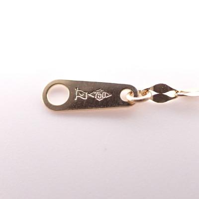 ふるさと納税 飯豊町 K18 ペタルスライドネックレス 50cm 造幣局検定マーク付き |  | 03