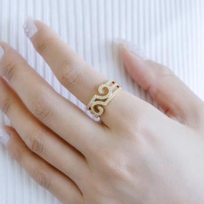 ふるさと納税 山梨県 【15号】K18 ダイヤモンドリング/ヴェルサイユ |  | 03