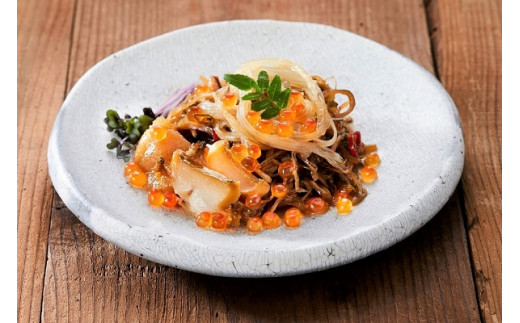 いくら あわび 数の子 ふかひれ 高級松前漬 けせんの海～華～ 【 あわび 数の子 いくら ふかひれ 海産物 海鮮丼 年末 お祝い ギフト パーティー 】