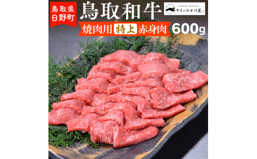 
鳥取和牛 焼肉用特上赤身肉（600g）【やまのおかげ屋】HN024-002
