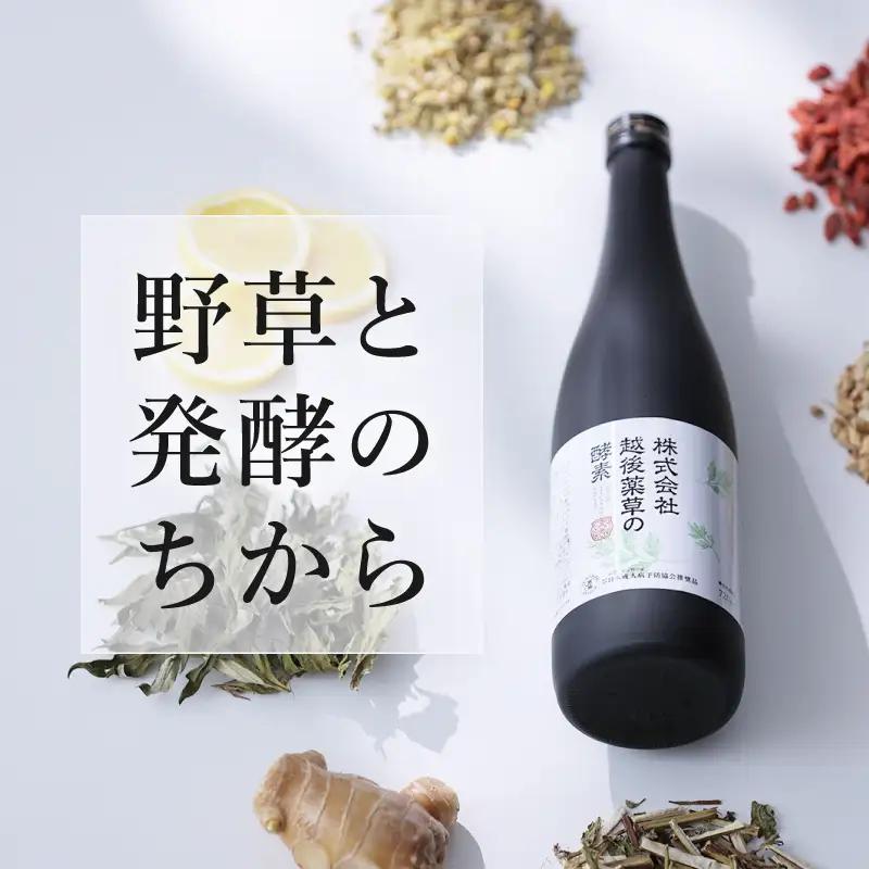 株式会社越後薬草の酵素 720ml 6本 越後薬草 植物発酵飲料 野草酵素 ファスティング 置き換え 断食 健康 美容 ドリンク 瓶 国産 送料無料 新潟 新潟県産 にいがた 上越 上越産