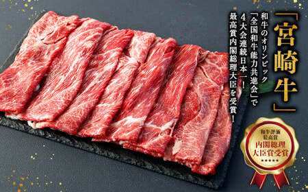 【5ヶ月定期便】＜宮崎牛ウデスライス 500g（1パック：500g×5回）＞ お申込みの翌月下旬頃に第一回目発送（12月は中旬頃）【c1350_mc】 牛肉 お肉 肉 和牛