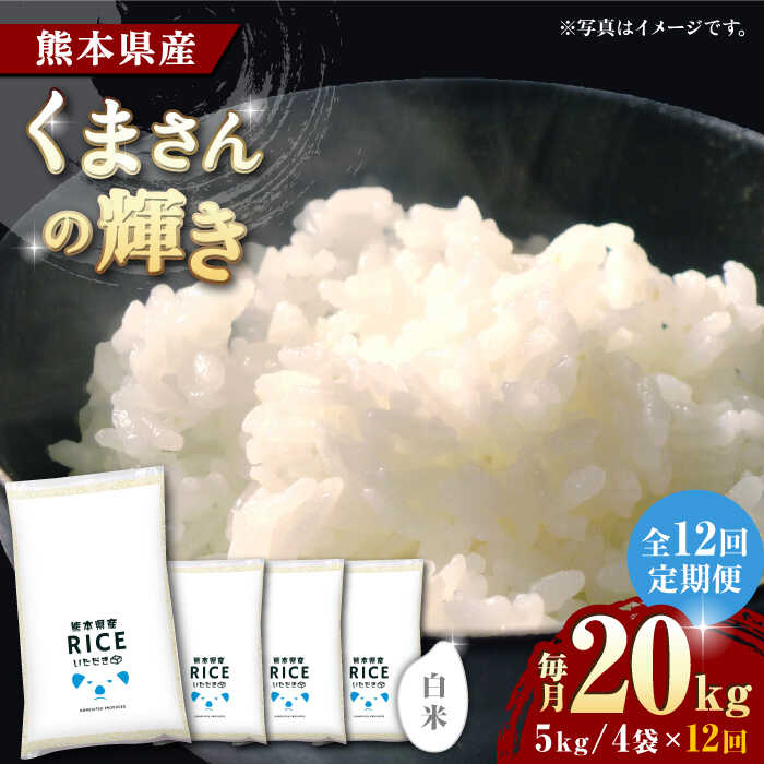 【ふるさと納税】《 新米先行予約 》【全12回定期便】2025年10月より順次発送 くまさんの輝き 白米 20kg【有限会社 農産ベストパートナー】[ZBP128] 白米 米 おすすめ 人気 口コミ ご飯 コスパ 送料無料