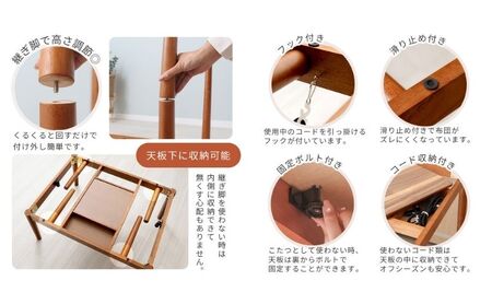 継ぎ脚ダイニングこたつ Cilla(シーラ) 90×70幅 ホワイト