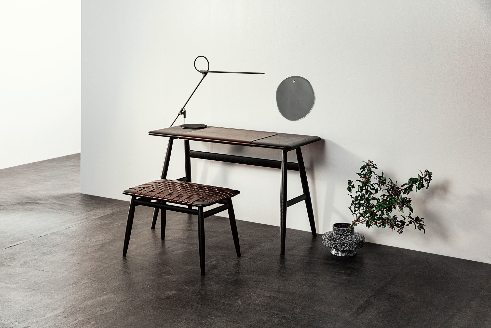 
            【Ritzwell】MO BRIDGE SET / SMALL DESK + STOOL（M） デスク チェア [AYG036]【会員限定のお礼の品】
          