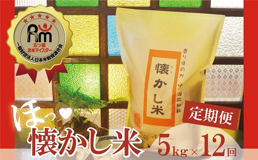 
【お米マイスター】ほっ 懐かし米　定期便（5kg×12回）　H056-099
