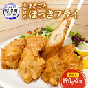 【ふるさと納税】北海道産 まるごとほっきフライ 6粒入190g×2袋(合計380g) 簡単！ 揚げるだけ　厚岸町