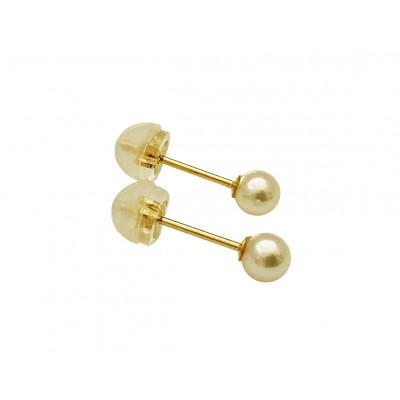 ふるさと納税 伊勢市 アコヤ真珠3.5mm　K18 スタッドピアス 1730