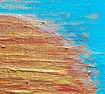 富士山溶岩パワーアート「天色赤富士」 絵画 アート