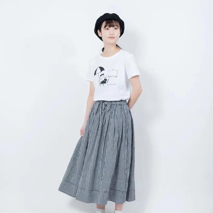 《2》【KEYMEMORY鎌倉】GrenouilleイラストTシャツ WHITE