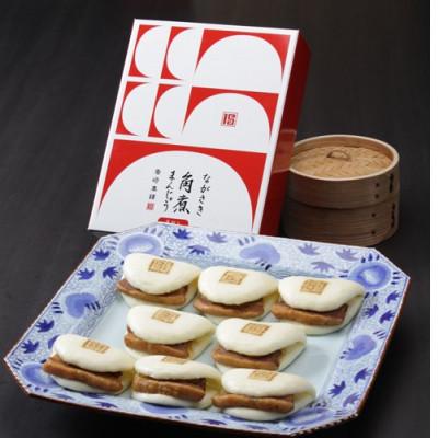 ふるさと納税 長崎市 【岩崎本舗】長崎角煮まんじゅう 8個 箱入り(長崎市) |  | 01