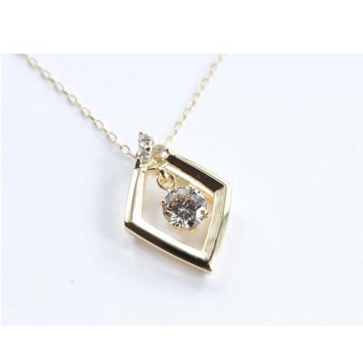 ふるさと納税 大月市 K18YG　ダイヤモンド　ネックレス　0.20ct　17369B　K18　DIA　PN |  | 01
