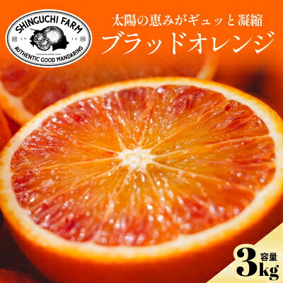 【ふるさと納税】【太陽の恵みをギュッと凝縮】ブラッドオレンジ　 3kg / 5kg / 10kg 新口農園_ ブラッドオレンジ オレンジ タロッコ おれんじ 果物 くだもの フルーツ デザート おいしい ジューシー かんきつ 柑橘 柑橘類 国産 愛媛 えひめ 愛媛県 【G1615814】