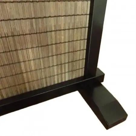土肥家具工芸の衝立 木簾91.5x112タイプ ブラックxダークブラウン 天然木無垢材の間仕切り家具_雑貨・日用品  家具・インテリア _【1481694】