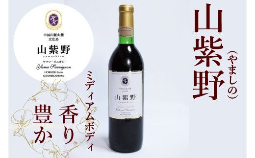 
                  ホッコーワイナリー 赤ワイン『山紫野』（ヤマソーヴィニヨン）
                